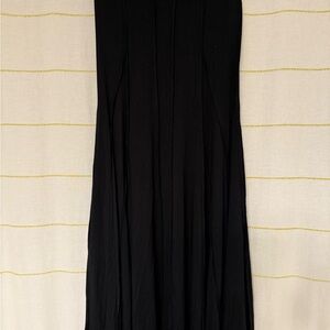 Karen Kane Black Pleated A-line Maxi Skirt